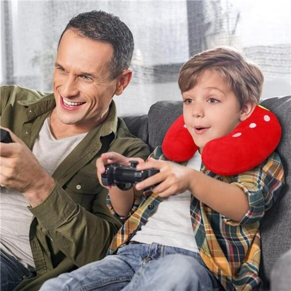 Kids travel neck pillow set of 4 cute animal u shaped pillows for car seat airpl - Picture 6 of 7